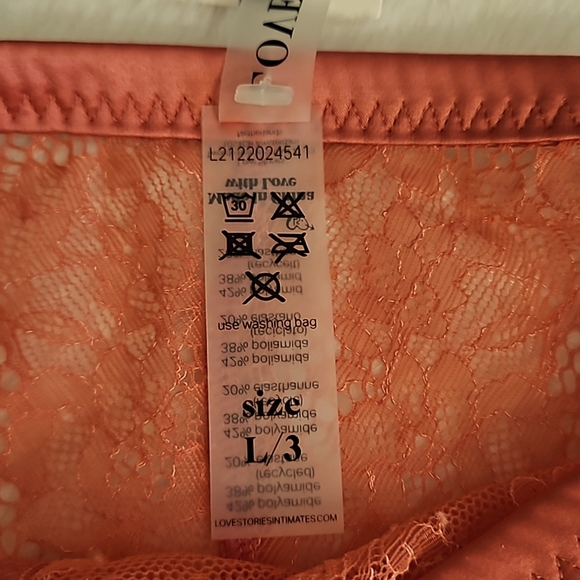 LOVE STORIES Lace Bikini Panties sz Large - Picture 6 of 8